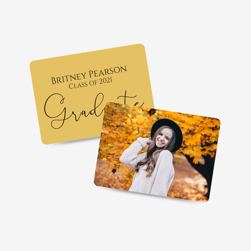 Graduation wallet card