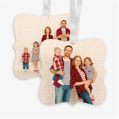 Wood Ornament | Vintage Square